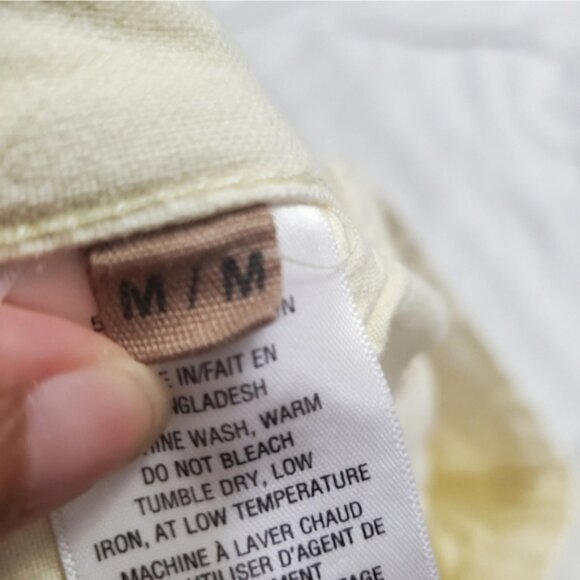 NWT Harlow Coastal Linen Cotton Blend Shorts Yellow M - Picture 14 of 14